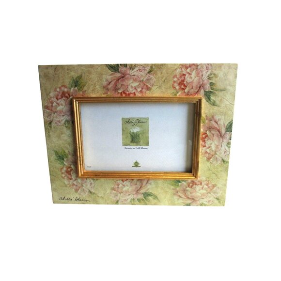 *Cheri Blum FETCO Cottage Chic Floral Design Photo Frame - Table Top - Picture 1 of 6